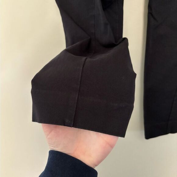 Everlane SZ 8 Curvy Side Zip Stretch Cotton Pant Black Basic Office Career Wear - Picture 5 of 8